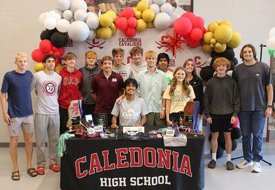 Caledonia High School senior Bryan Chora-Calvario