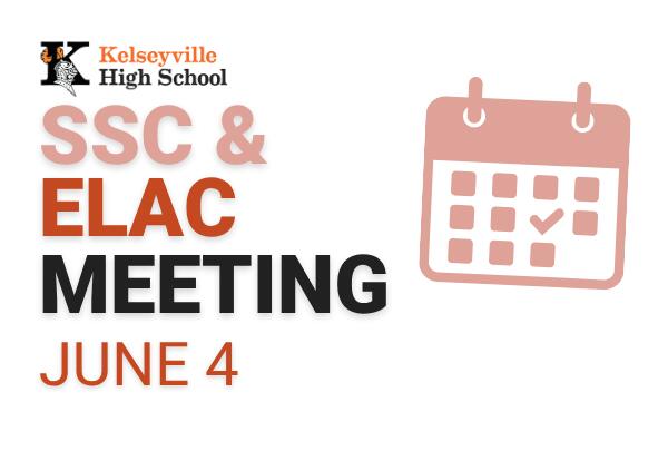 School Site Council and ELAC Meeting