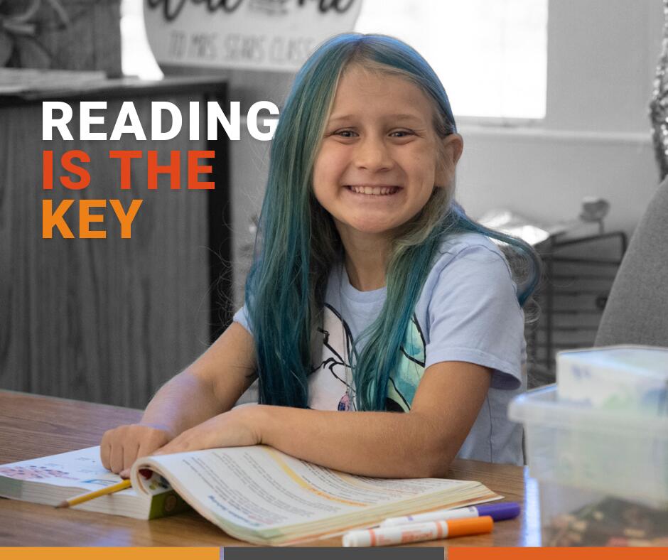 Reading is the key to learning | Superintendent's Office