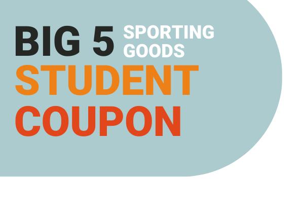 Big 5 Sporting Goods Student Coupon
