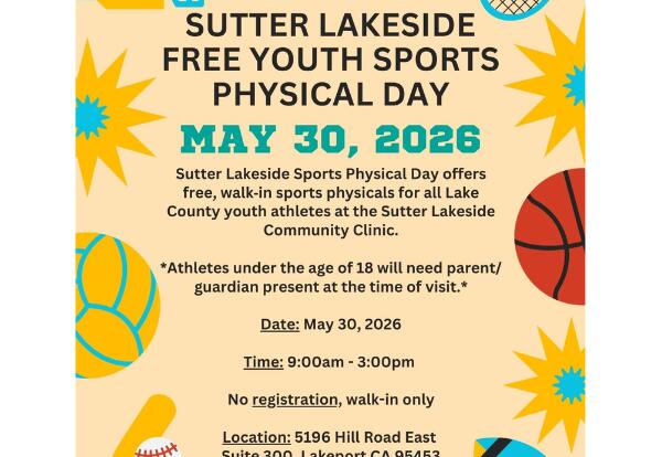Free Youth Sports Physical Day - May 30