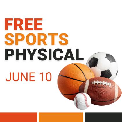 Free Sports Physical - June 10