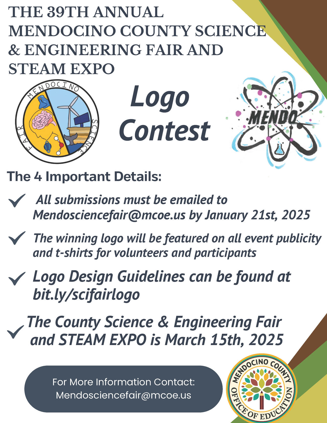 Science Fair Logo Contest Deadline Extended | Mendocino County Office ...