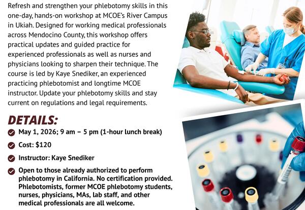 Phlebotomy Workshop: Skills and Compliance Refresher