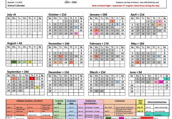 2025/2026 CALENDAR