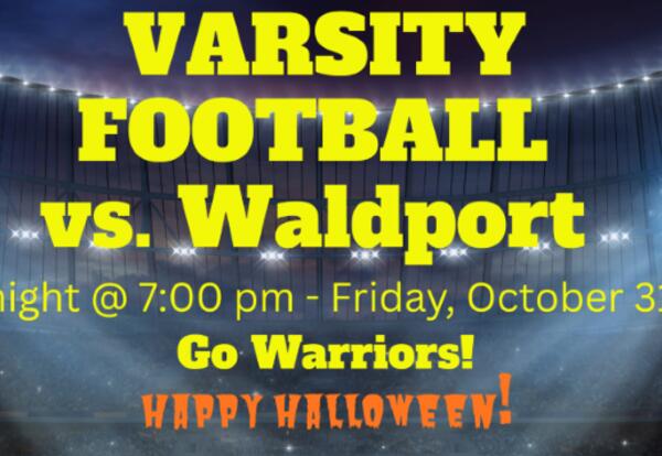 Varsity Football vs. Waldport - 7:00pm Tonight!