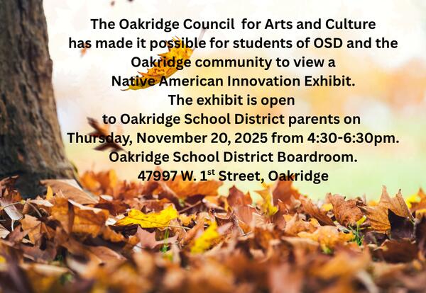 Native American Innovation Display - Parents Invited!