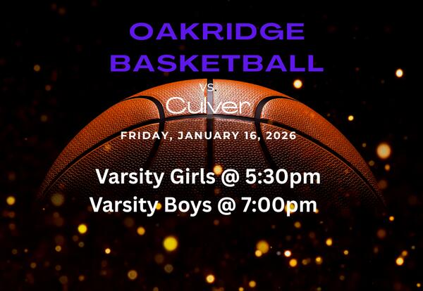 Oakridge Basketball - Tonight - January 16, 2026