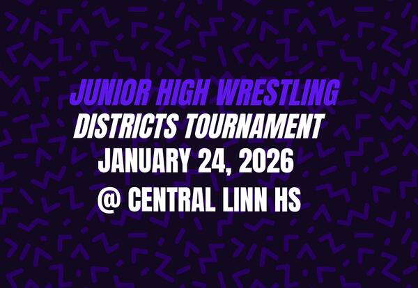 Junior High Wrestling Tournament - Saturday, January 24, 2026