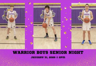 Come and help celebrate our Warrior Seniors!