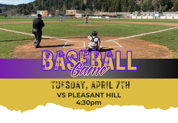 Warrior Baseball vs. Pleasant Hill - April 7 @ 4:30pm