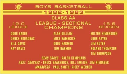 1982-83 Boys Basketball