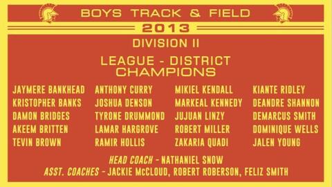 2013 Boys Track & Field