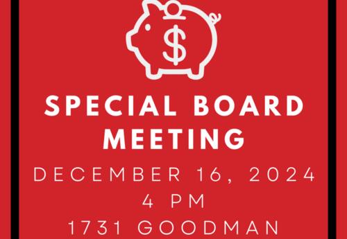 Special Board Meeting