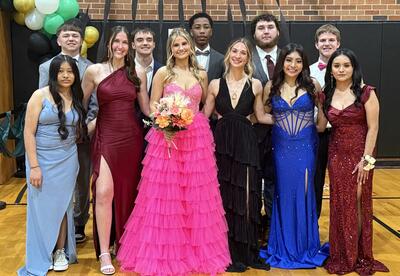 Junior class at prom