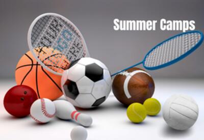 Summer Camps 2026 - picture of sports equipment