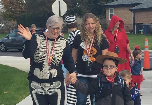 Preschool and Kindergarten Students Dress Up for Halloween