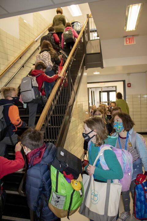 First day back at Washington Elementary School