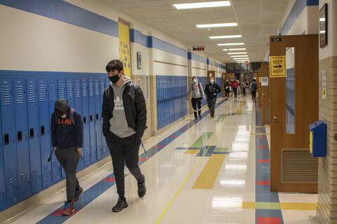 First day back at Lincoln Middle School