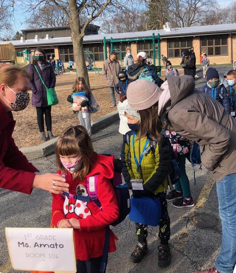 First day back at Franklin Elementary