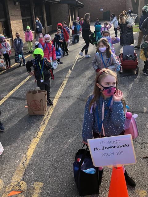 First day back at Franklin Elementary