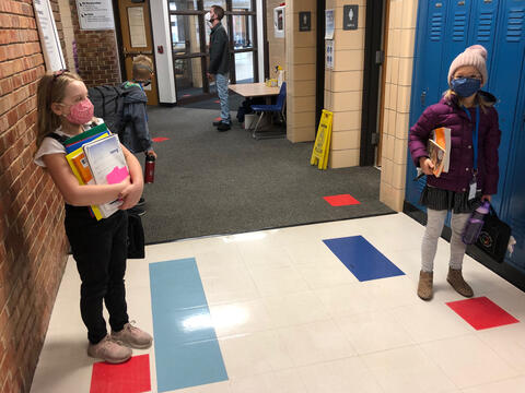 First day back at Franklin Elementary