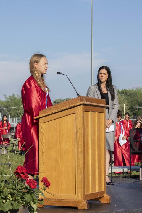 Kasia Szul gives the Student Welcome 