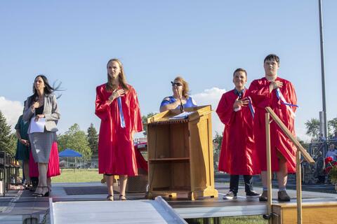 Emerson Middle School Class of 2021 promotion ceremony