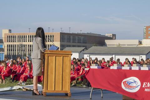 Emerson Middle School Class of 2021 promotion ceremony