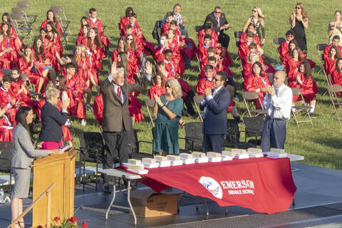 Emerson Middle School Class of 2021 promotion ceremony