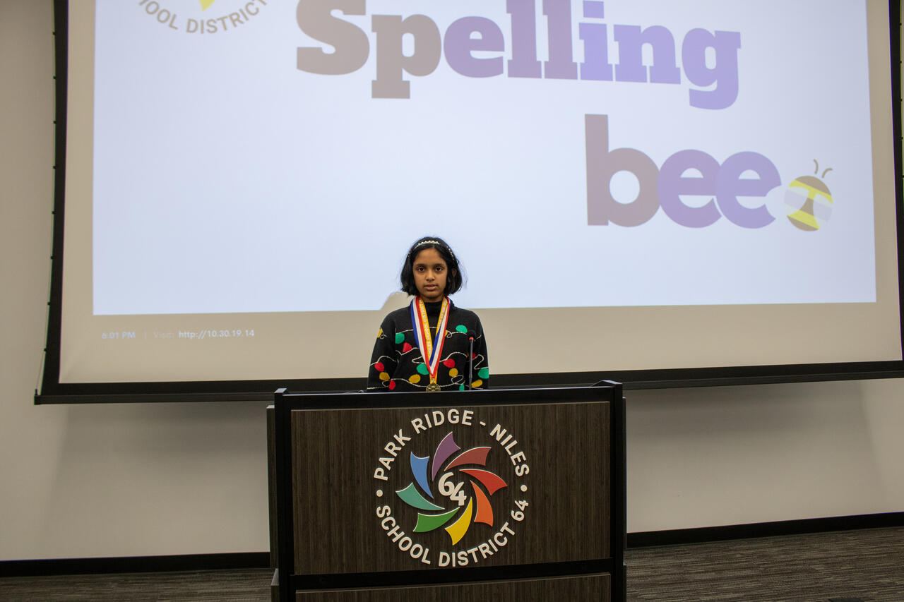 Field 5th grader wins the District 64 Spelling Bee | Park Ridge-Niles SD 64