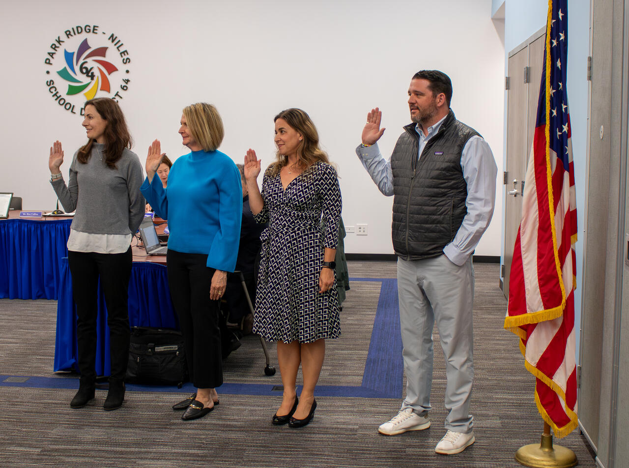 New School Board Members Seated | Park Ridge-Niles SD 64