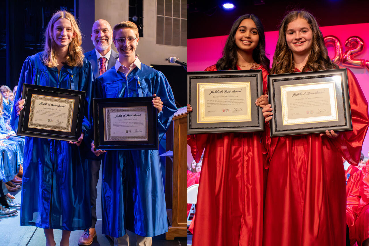 Four D64 middle school students honored with 2025 Judith Snow Award ...