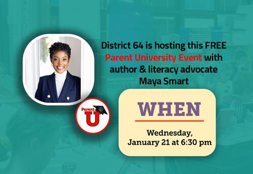 RSVP for our Early Literacy Parent U with Maya Smart on Jan. 21