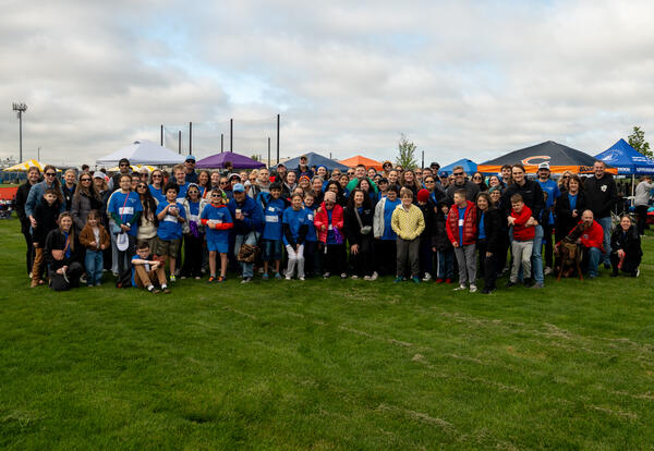 All of the Team D64 Special Olympians and families
