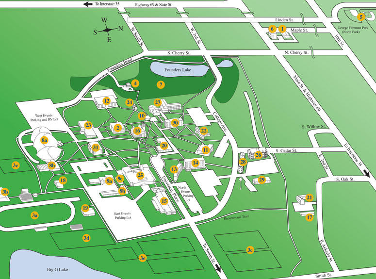 Graceland University Campus Map