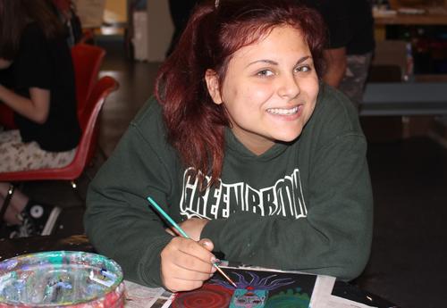 A Hunterdon Prep Student participating in DRAW BIG