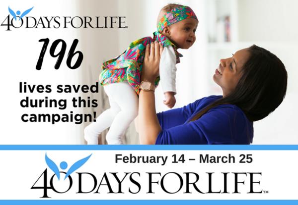 40 Days for Life Rally Saturday March 11