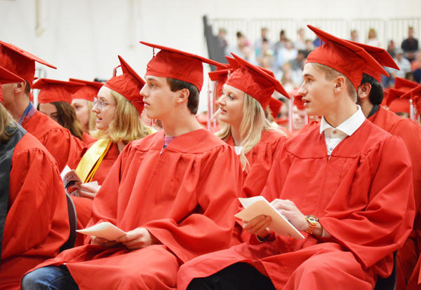 Students during the KHS Graduation ceremony