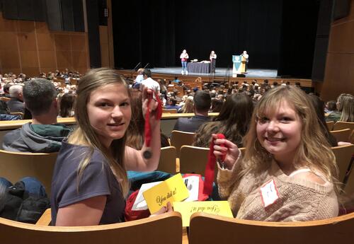 J.R. Gerritts Students at the Regional National History Day Competition