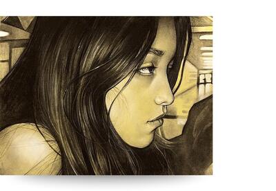 Artistic Drawing of a young women