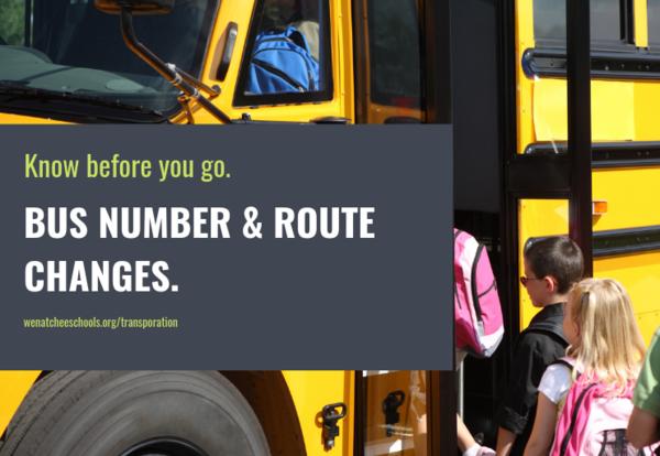 Important Bus Number and Route Change Information