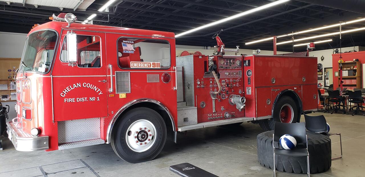 Chelan Co. Fire District Fuels Tech Center Program with Donated Engine