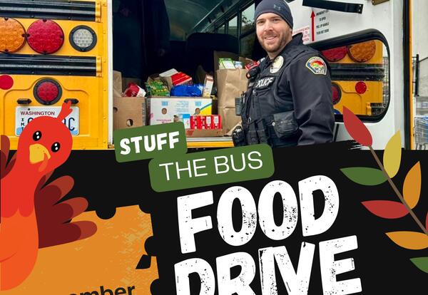 SROs Coordinate Annual "Stuff the Bus" Food Drive to Help District Families