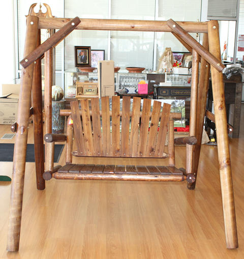 Log 2-Seat Swing