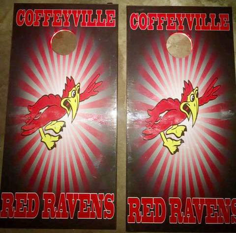 Red Raven Corn Hole Game