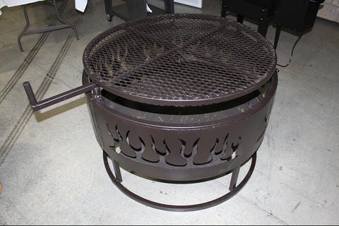 Black Large Custom Fire Pit