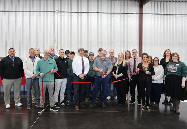 photo of group at power steering building
