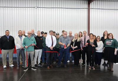 photo of group at power steering building