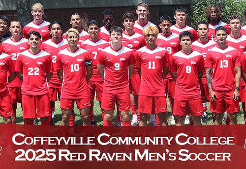 Coffeyville Community College 2025 Red Raven Men's Soccer team